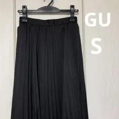 GU プリーツスカート 黒 S 317460 ブラック　ジーユー　夏　春　秋