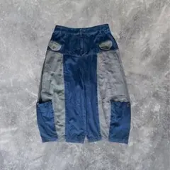 SENSO UNICO キューブキューブ バルーンパンツ デニム パッチワークのサムネイル