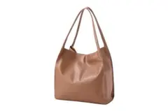 GU WOMEN ライト&ソフトレザータッチトートバッグ 34BROWNのサムネイル