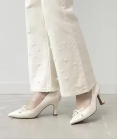 RANDA 【走れる美脚パンプス】シアーポインテッドトゥパンプス