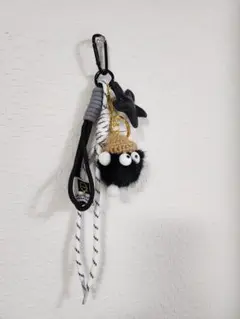 ファー付きキャラクターキーホルダー