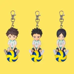 ハイキュー‼︎ プチッとのりマス　及川徹　岩泉一 国見英　3種セットキーホルダー