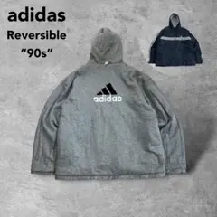 90sアディダス古着リバーシブルナイロンスウェットジャケットジャンパーアウター
