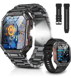 スマートウォッチ ChatGPT搭載 AI文字盤 内蔵GPS 黒 クリスマス