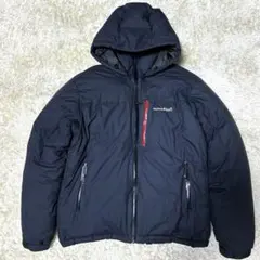 【美品 L 800FP】モンベル　パーマフロスト ダウンパーカ　ゴアテックス　黒
