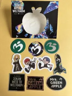 ミセスグリーンアップル　ゼンジン　フレークシール　10枚　と　台紙