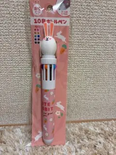 ウサギデザイン 10色ボールペン 本体　2本セット