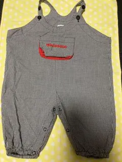 MIKI HOUSE ギンガムチェック柄　ダルマオール　90 お値下げできません