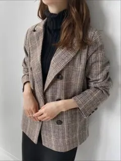 チェック ジャケット