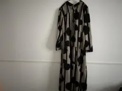 chouchou 黒×ベージュ ワンピース M-L 春秋