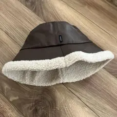 MOUSSY REVERSIBLE BOA BUCKET ハット BRN