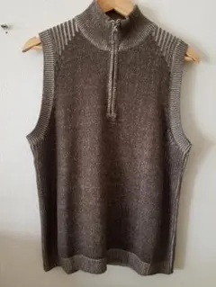 超美。EDDIE BAUERメンズ綿ニットベスト