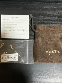 agete アガット ネックレス K10 ゴールド アジャスターチェーン 新品のサムネイル