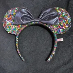 ミニーマウス耳カチューシャ スパンコール