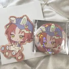 あんスタ レオ アニカフェ 缶バッジ ステッカー