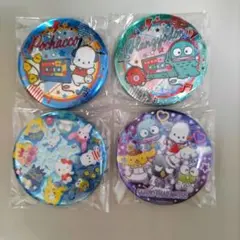 サンリオキャラクターズ　キラキラBIG缶バッジ2　4種セット