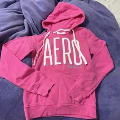 Aéropostale M ピンクフード付きパーカー 長袖のサムネイル