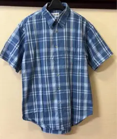 ■ 新品 コットン100% 半袖シャツ【M】☆最終Ｏғғ価格☆のサムネイル