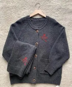 2025年最新】ウルグアイウール マフラー付ニットカーディガンの人気