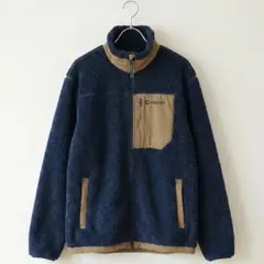 【希少】Marmot 肉厚ボアフリースジャケット ネイビー L 韓国規格 防風