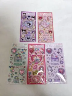 【国内正規品】サンリオ キラキラジュエルシール 5枚セット 匿名発送