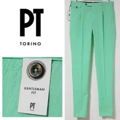 新品 PTトリノ ストレッチシアサッカー プリーツカラーパンツ L（W85