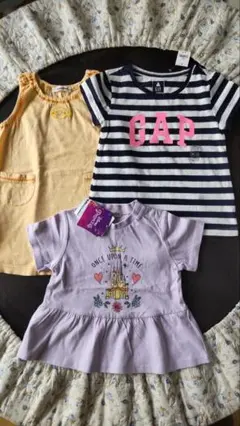 90ディズニープリンセス　100GAP　 90familiar　 3点セット