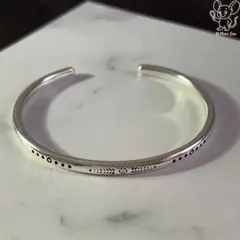 シルバー925 シンプル ネイティブ風 ユニセックス カフバングル 新品未使用