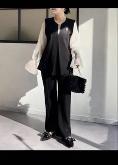 【3点セット】Vネックベストセットアップ　　PL