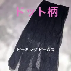 【ビーミング ビームス】ドットシースルー　 ロングスカートのサムネイル