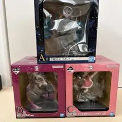 一番くじ鬼滅の刃　鬼の棲む街　宇髄天元、堕姫、竈門ねずこフィギュアセット