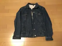 H&Mデニムジャケット ボア裏地 ファー襟