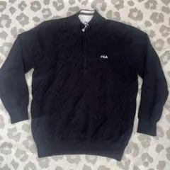 FILA golf ジップアップ ニット LL ⭐︎25日いっぱい値引きします