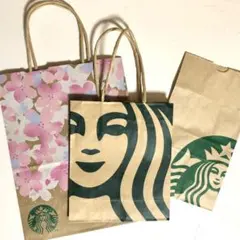 スタバショップ袋3枚セット