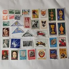 ハンガリーの切手 35枚　外国切手　MAGYAR POSTA
