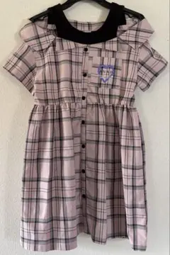 ANAP KIDS チェック柄 半袖ワンピース L 125-135のサムネイル