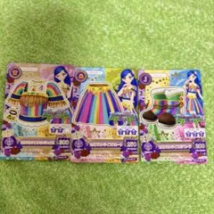 セルフストライプコーデ アイカツカード ボヘミアンスカイ 風沢そら