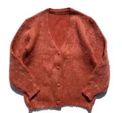 モヘアカーディガン