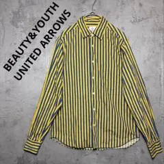 ビューティーアンドユース　ユナイテッドアローズ　長袖シャツ　ストライプ