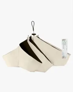 晴雨兼用　折りたたみ傘　アイボリー　109g 日傘　コンパクト　UVカット　遮熱