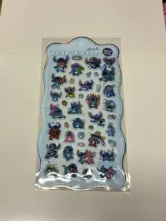 新品　ディズニー　ボンボンドロップシール　スティッチ　3Dシール①-13