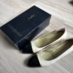 Yves Saint Laurent イブサンローラントゥキャップパンプス38