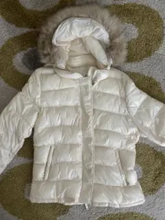 GAP アイボリー ダウンジャケット フード付き
