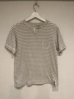 快晴堂 ボーダー 半袖Tシャツ ポケット付きのサムネイル