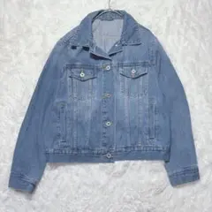 GU Gジャン デニムジャケット XL ブルー 綿100% シンプル カジュアル