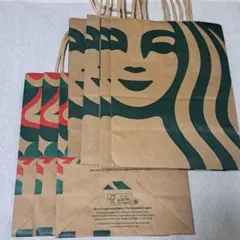 スターバックス ショッパー 7枚セット 紙袋 スタバ ホリデー