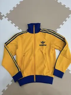 adidas イエロー ブルー ジャージ　トップス