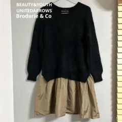 BEAUTY&YOUTH UNITEDARROWS モへ混合ワンピース