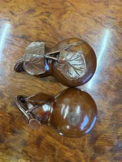 茄子型 陶器 備前焼茄子型銘々皿4枚セット作家物陶印あり和菓子皿小皿 