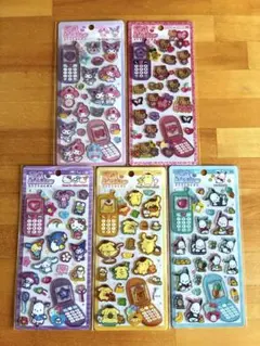 匿名配送★平成はっぴーフォンステッカーズ サンリオキャラクターズ 5点セット